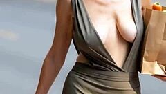 damn those massive natural tits bounce braless on busty milfs!