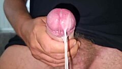 oiled bodybuilder babe rides huge cock endless cumshot anal explosion