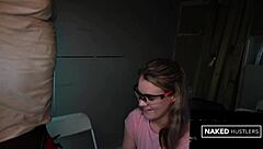 Blond milf crams teacher's monster black cock deep in her wet pussy 😈