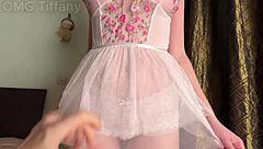 couldn't hold back, slammed her tight curvy pussy while trying on lingerie