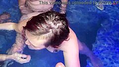 french milf gangbanged hard in private jacuzzi!