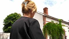 French Arab Cougars Gangbang White Black Cocks in Outdoor Interracial Orgy  