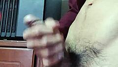 Big Cumshot Explodes From Hard Slapping Latina Cock
