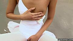 asian ballerina scratches wet pussy itch with hardcore monster cock pounding  