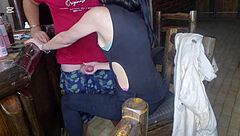 pussyjob standing sex teases stepsis with just tip