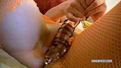 hey megan, that dildo is wrecking your cute coed pussy!