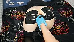 Bottle Deep In Ass Before Hard Fisting Gapes Skinny Hole