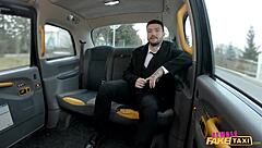 Big-Tits Czech Taxi Driver Gangs Up for Passionate Hardcore Blowjob and Rides