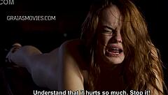 Russian Babe Whipped Screaming Extreme BDSM Torment Bench