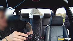 Slutty American Milf Fishnets Fucked British Cop Outdoor Uniform