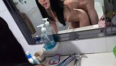 brutal bathroom fuck with hot sexy petite asian milf