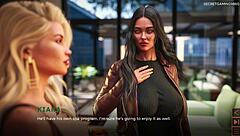 vacation vibes with busty blonde babes in 3d hentai game
