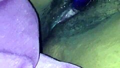 Stroking hard while eyeing steamy porn action