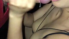 brazilian wife shares pussy at swingers club, sucks huge cock glory hole