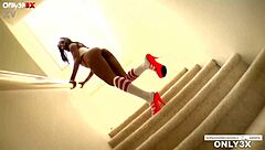 Marie Luv's Huge Gaping Anal Toy Solo