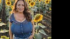 Mona Croft Busty Milf Teases Big Tits