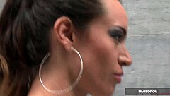 Horny maid Franceska Jaimes takes interracial anal creampie deep!