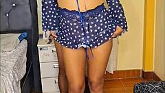 beautiful latina couple shares passionate homemade moments