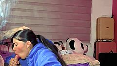 Cute Latina Roommate Fucked After College Gym