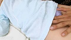 sexy japanese teen creampied in wild bed romp