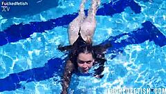 underwater jessica bunny latina wet ass pussy tease