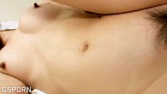 sexy japanese teen creampied in wild bed romp