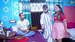 Desi students have fun group session in tuition class.