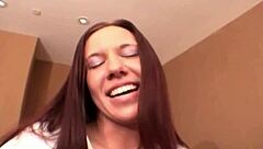 Misty Haze Swallows Cock Cum In Pantyhose Striptease