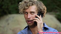 blindfolded ginger babe rides cock hard in rough pussy fantasy!