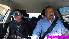 casting nataly roux from car to bedroom ends with mouth cum blast