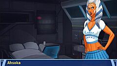 orange trainer 5 gropes those bouncy boobs intensely