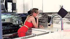 Backing milf pussy on ike's hard dick