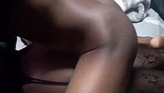 two curvy ebony babes gang up on black stud's cock