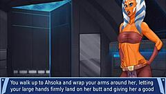 orange trainer 5 gropes those bouncy boobs intensely