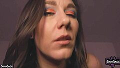 Sinn Sage Teases Body Rubbing Ice Cube Seductively