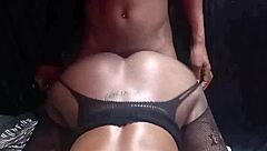 two curvy ebony babes gang up on black stud's cock