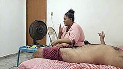 madrasta's huge pussy squirts wild on my thick cock!