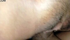 her shaved pussy creampied tight wet orgasm flooding my cock