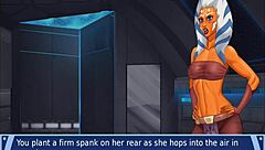 orange trainer 5 gropes those bouncy boobs intensely