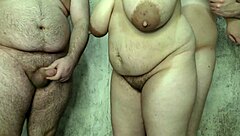 Chubby Milf Wife Takes Two Bareback Cocks in Pussy