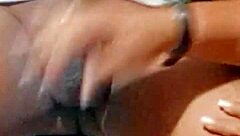 Granny models lingerie ass then deepthroats cock