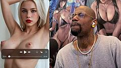 tight bald ebony baddie assfucked in bondage, jiggly cheeks drooling armpits