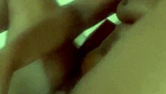 my big ass bounces wildly riding huge fake cock