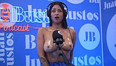 Oiled Latina Kataleya Climbs Vibrating Machine to Cum