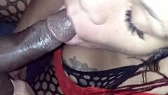 angelg and kuzz suck big black cock to orgasm!