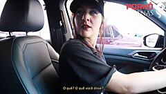 hot cop took huge cock deep in pussy and ass, moaning wildly