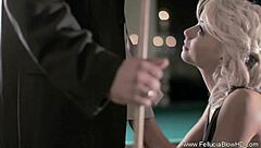 blonde milf craves sucking cock to erotic cumshot