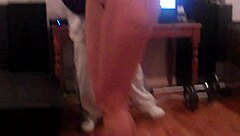 extremely hot white girl teases with big tits backstage