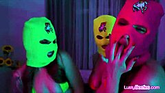 busty bikini girlfriends steal cocks in wild foursome fuckfest!