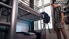 jenny wild blonde teen fucked hard spooning in foreign hotel moaning cum in mouth